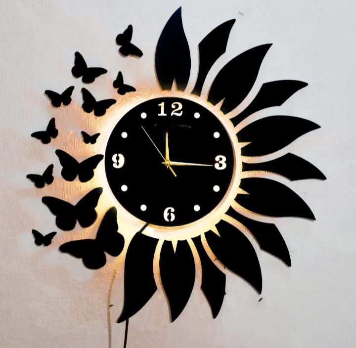 Analog Wall Clock With Light - Ashiyna Shopping Mall