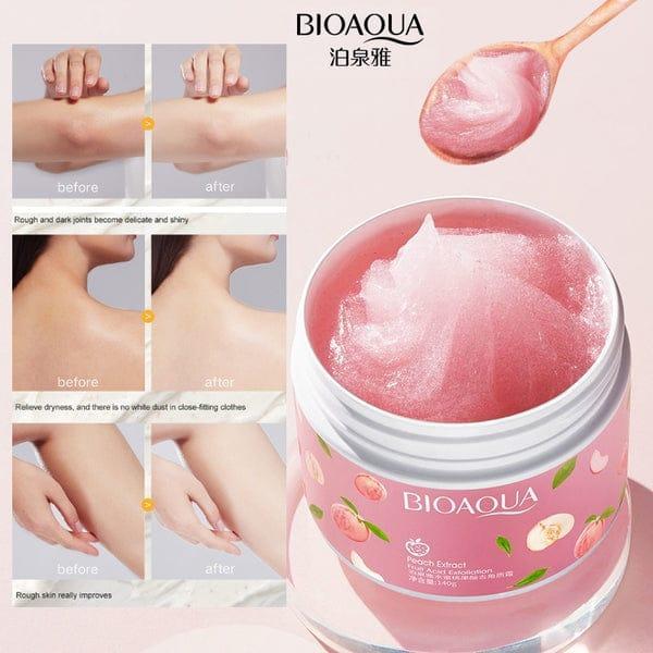 BIOAQUA Peach Exfoliating Gel – Face & Body Care 140G - Ashiyna Shopping Mall